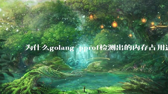 为什么golang pprof检测出的内存占用远小于top命令查看到的内存占用量？