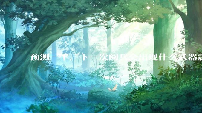 预测一下，下一次阅兵会出现什么武器震惊世界？