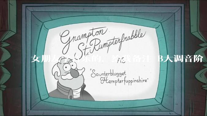 女朋友学音乐的，给我备注 B大调音阶 是什么含义呢？